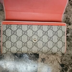 Designer Beige and Coral Women's Wallet